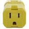 Ac Works Straight Blade Connector, 5-15R, 15 A, 125V AC, 2 Pole, 3 Wire, Screw Terminals, Yellow ASQ515R-YW - alternate 6